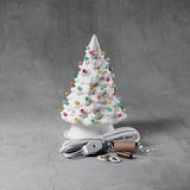 Christmas Tree - 7 inch with base, lights and star